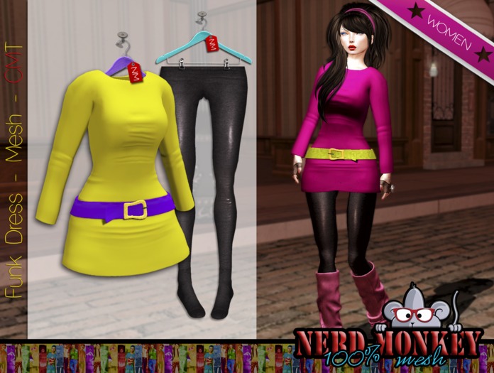 .::[NerdMonkey] [Funk Dress yellow]::. 