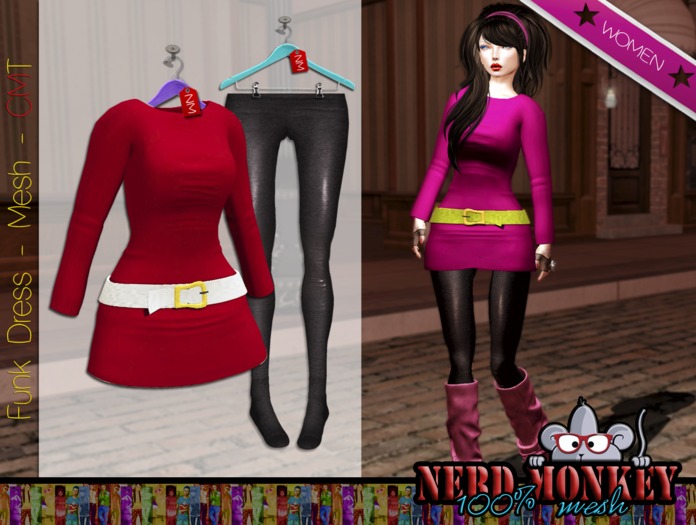 .::[NerdMonkey] [Funk Dress red]::. 