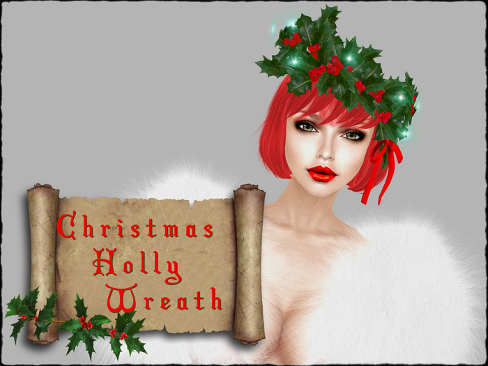 Boudoir Christmas -Holly Wreath