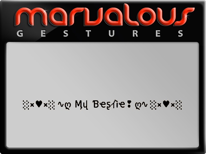 MY BESTIE! GESTURE