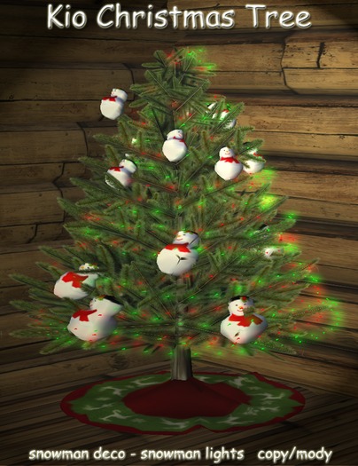 KiO ChristmasTree - snowman - SALE