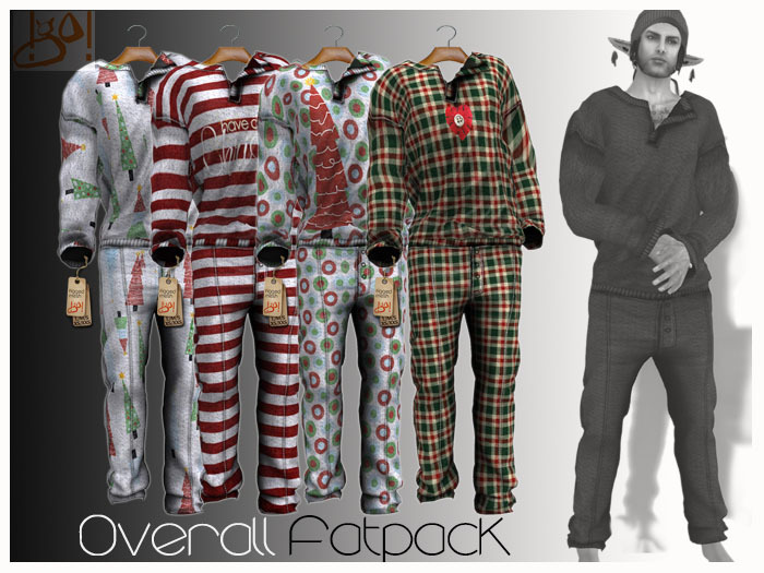 !gO! Male Overall *CHRISTMAS* Fatpack