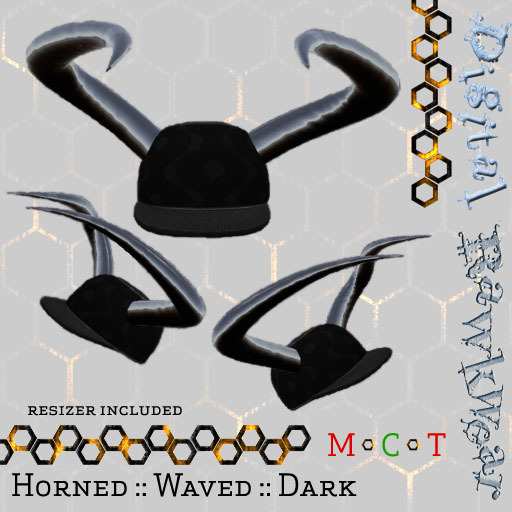.:D:.:R:. Horned :: Waved :: Black [Dk]
