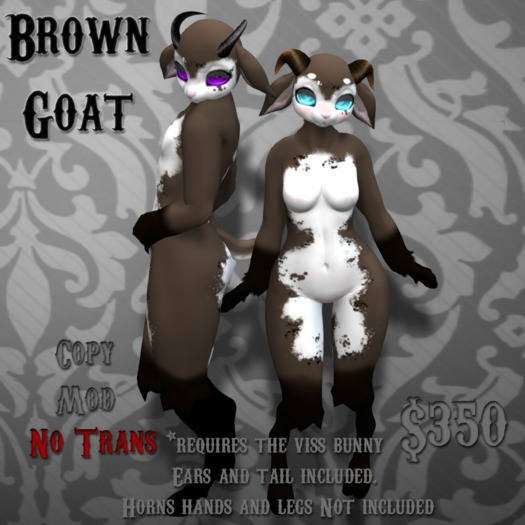 No Pants Mod Stand! Brown Goat