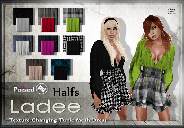 ::Poised:: Ladee Mesh Tunic Dress Halfs - Texture Changing