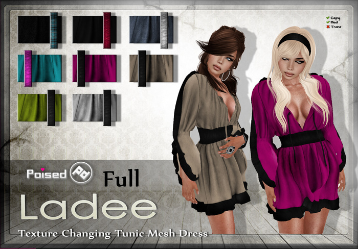 ::Poised:: Ladee Mesh Tunic Dress Full - Texture Changing