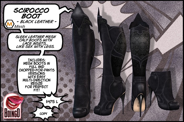 BOINGO Mesh Scirocco Boots-Black