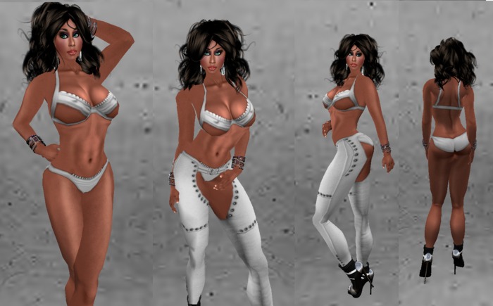 *White Leather Chaps Outfit*