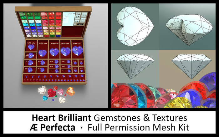 Mesh Gemstone Building Kit: Heart Brilliant