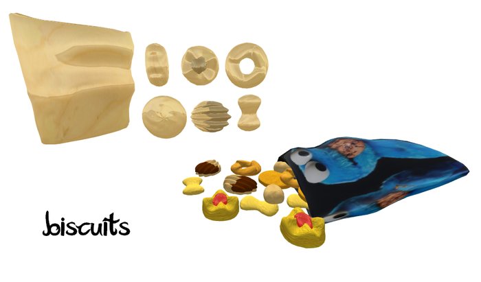 *Diesel Magic* biscuits  sculpted maps