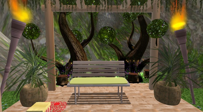 MULTI-POSE ROMANCE BENCH LIGHT WOOD