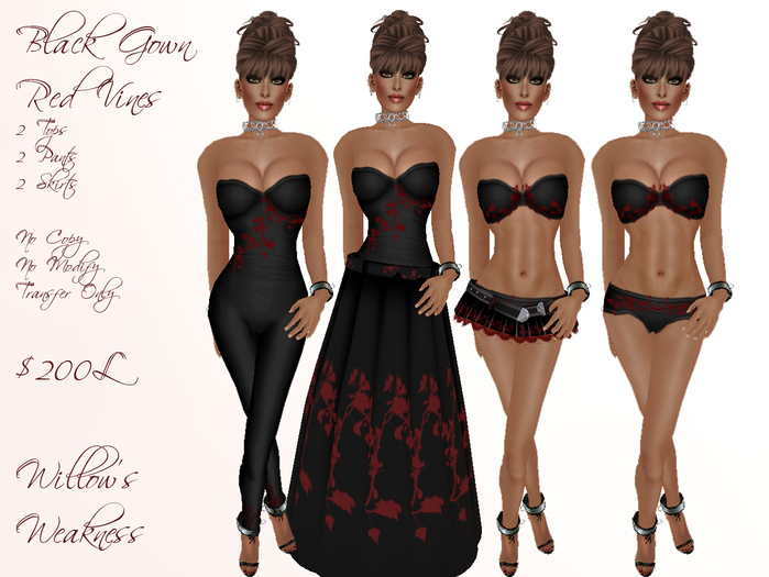 Black Gown, Red Show/Hide