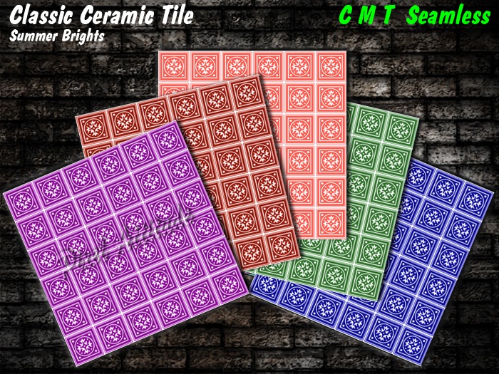 Classic Tile Patterns Textures - Summer Brights