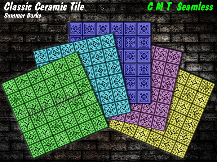 Classic Tile Patterns Textures - Summer Darks