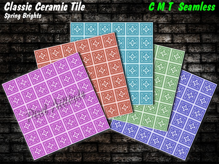 Classic Tile Patterns Textures - Spring Brights