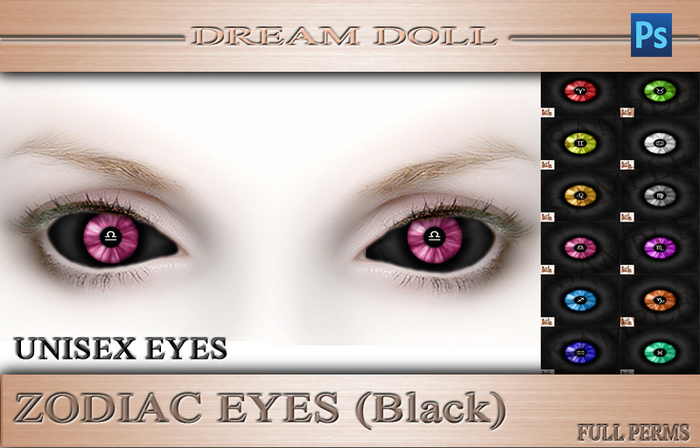 *DD* Zodiac Eyes Template (B) PSD