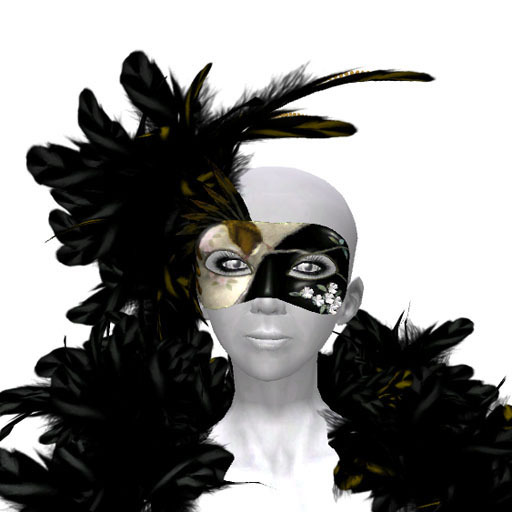 Masquerade Mask Bird (gold)