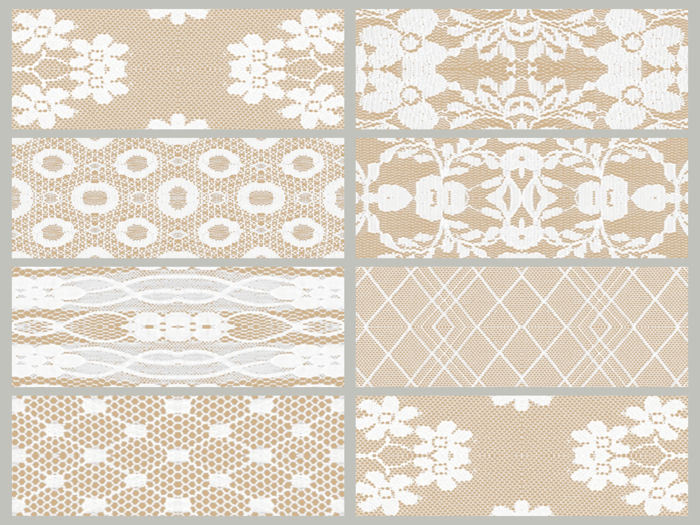 <JT> Elegant brides Lace patterns & Trims