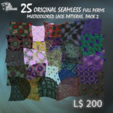 25 FULL PERMS SEAMLESS LACE PATTERNS. P2