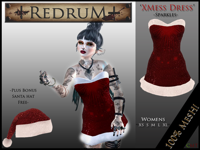 +REDRUM+ XMess Dress Sparkles
