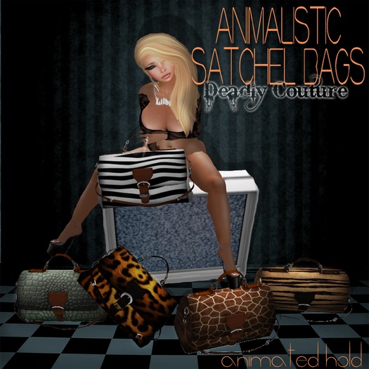Animalistic Satchel Bag-MESH-leopard