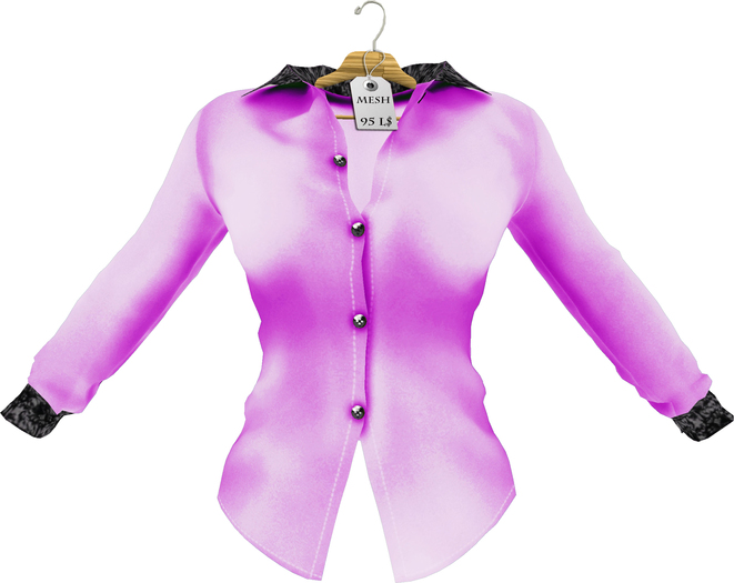 Mesh_Lacy Bluse  Pink