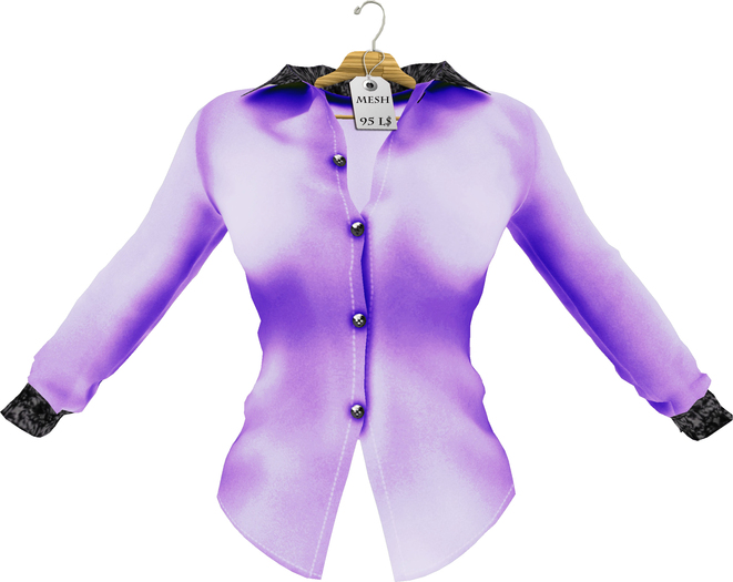 Mesh_Lacy Bluse Purple
