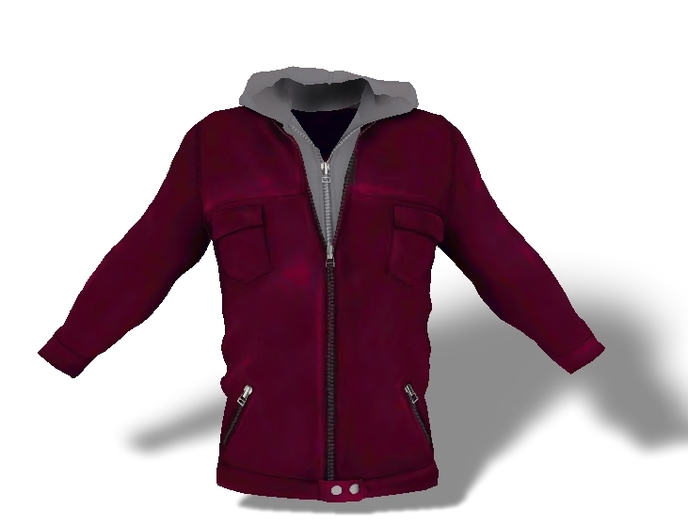 Mens Mesh Hooded Jacket Pink