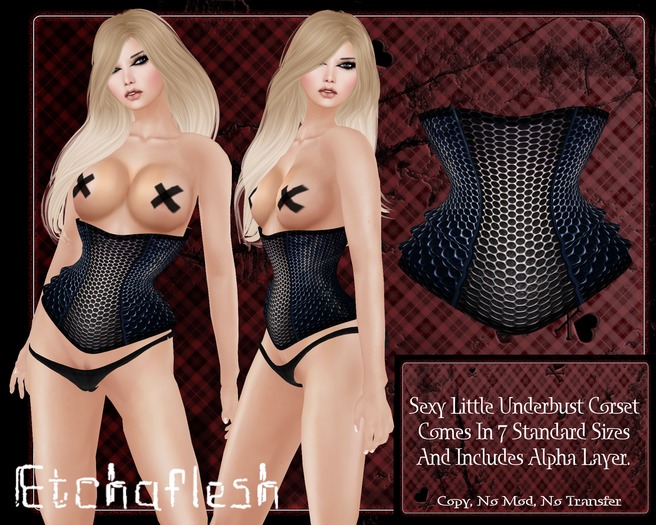 [Etchaflesh] DEMO Tect Underbust Corset MESH