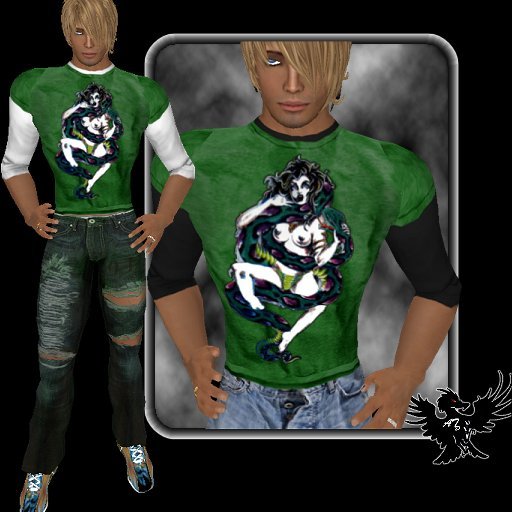 -ATD- snake lady tee