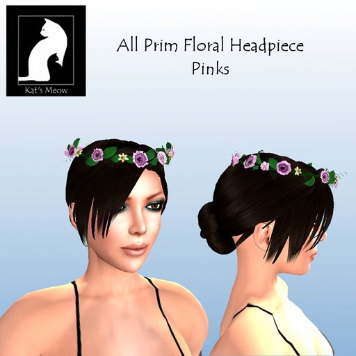 KM Prim Floral Headpiece pinks