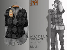 !gO! Morten shirt&vest -black-