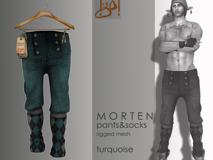 !gO! Morten pants&socks -turquoise-