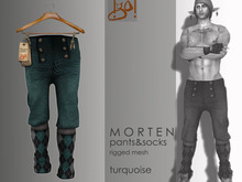 !gO! Morten pants&socks -turquoise-