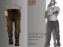 !gO! Morten pants&socks -brown-