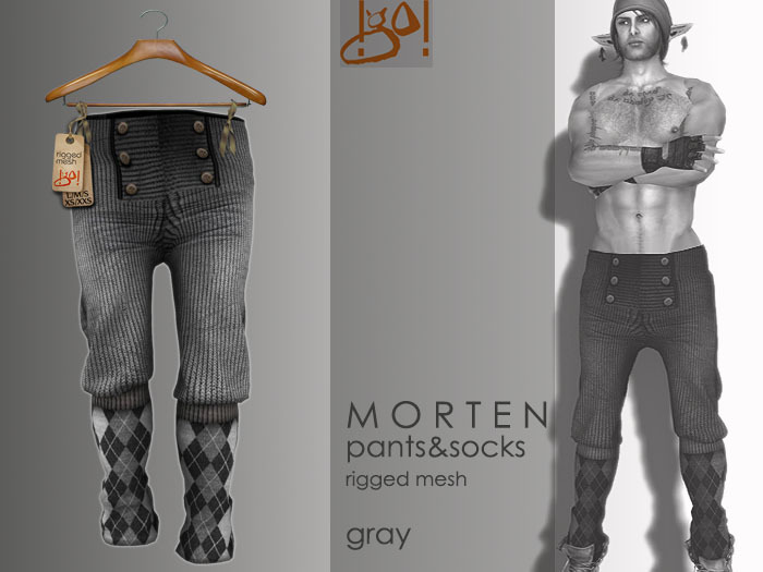 !gO! Morten pants&socks -gray-