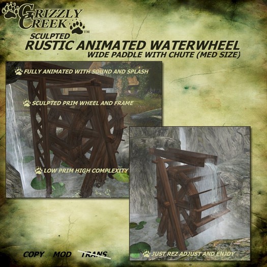 Grizzly Creek WaterWheel Chute Wide