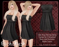 [Etchaflesh] Little Black MESH Pin-Up Dress
