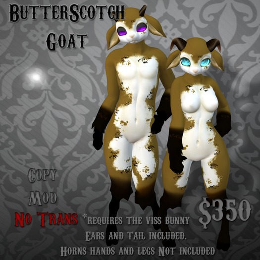 No Pants Mod Stand! ButterScotch Goat