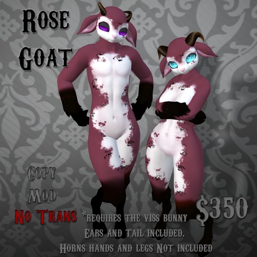 No Pants Mod Stand! Rose Goat
