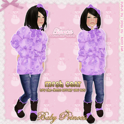:*BABY*: Bianca - KIDS - Purple - Partial MESH