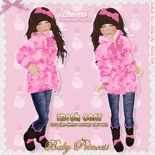 :*BABY*: Bianca - KIDS - Pink - Partial MESH