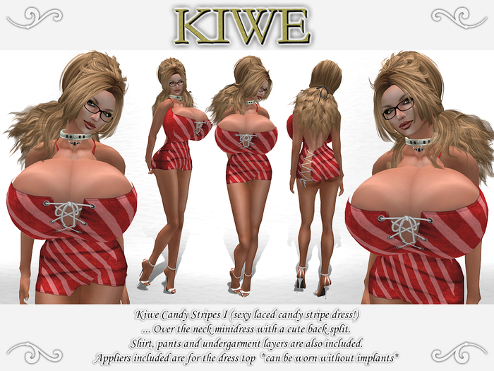 Kiwe Candy Stripes I (red) for Prim B's