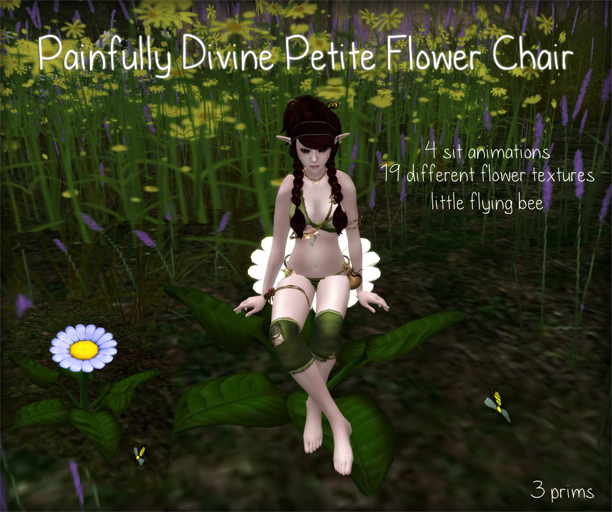 Painfully Divine Petite Color Change Flower Chair