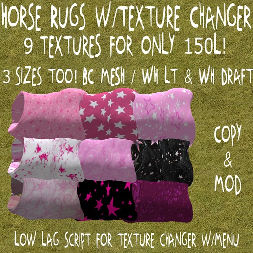 (DD&DE) Rugs w/Texture Changer (Pink Stars)