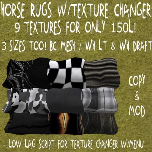 (DD&DE) Rugs w/Texture Changer (Darks)