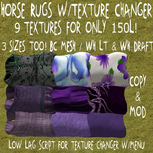 (DD&DE) Rugs w/Texture Changer (Purples)