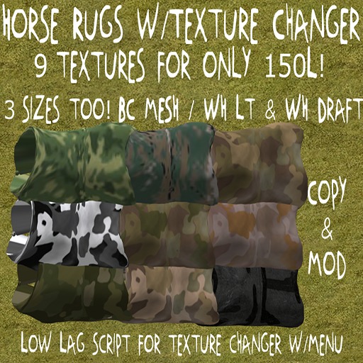 (DD&DE) Rugs w/Texture Changer (Camo's)