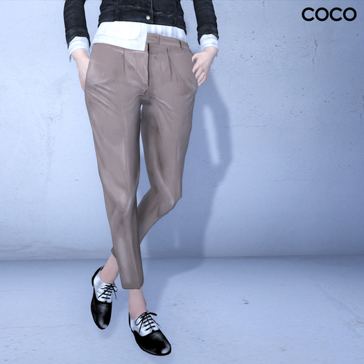 *COCO*_TaperedPants_Taupe
