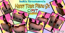 {LT} Happy Toast Pillow Sit